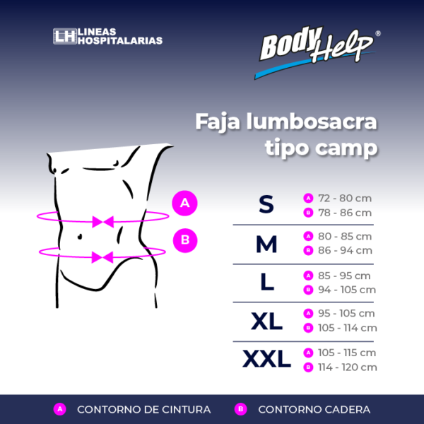Faja Lumbosacra tipo Camp Rígida