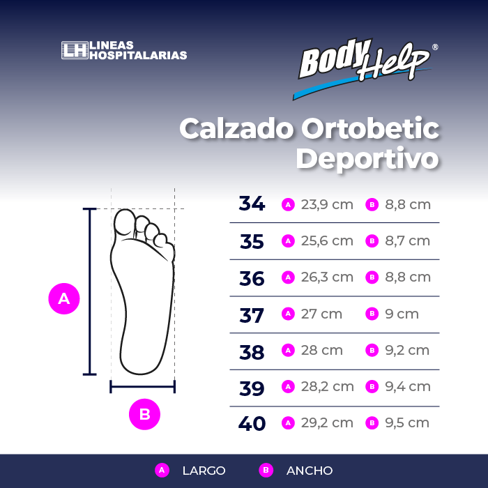 Calzado Ortobetic Deportivo