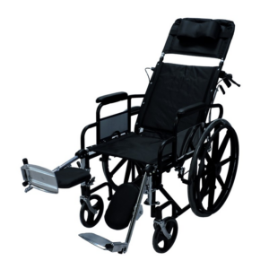 Silla De Ruedas Reclinable En Acero Cromado