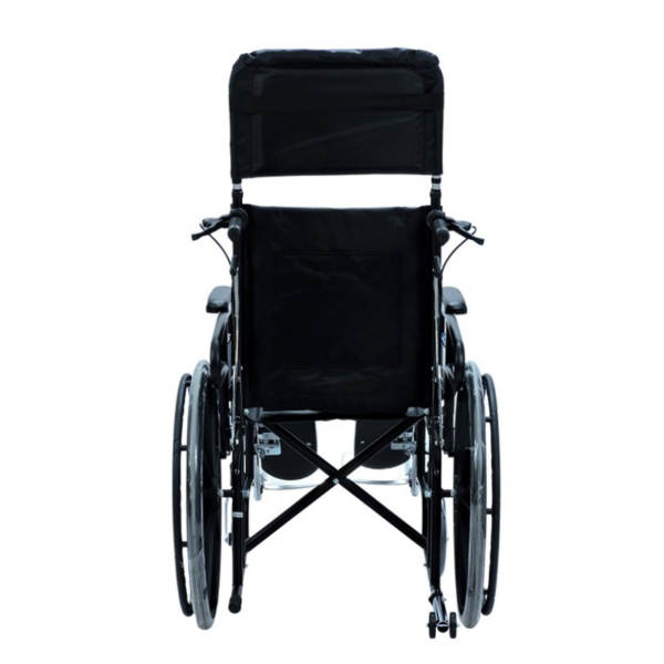 Silla De Ruedas Reclinable En Acero Cromado