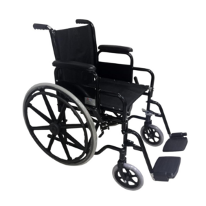 Silla de Ruedas en Aluminio Semiescritorio Reposa Brazos y Pies Desmontables